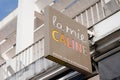 La mie caline logo brand and text sign facade industrial french bakery store