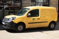 La Poste postman panel car Renault Kangoo van in French city with logo sign and brand