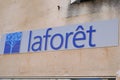 Laforet sell and rent sign logo and brand text for office real estate store broker