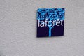Laforet sign brand and text logo facade french office real estate agency specialized