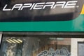 lapierre bike shop logo signboard on store panel french brand sign