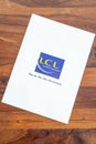 Lcl banque logo sign and brand text french bank cardboard shirt folder