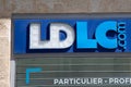 ldlc high-tech experience shop sign brand store with ldlc.com logo text for pc