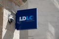 ldlc logo brand and text sign shop for computer electronic on facade store