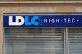 ldlc logo and text sign shop brand high-tech with ldlc.com for computer electronic on