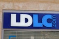 Bordeaux , Aquitaine / France - 06 06 2020 : ldlc shop sign store with ldlc.com logo for computer electronic on retailer facade