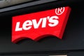 Bordeaux , Aquitaine / France - 05 12 2020 : Levi`s Jeans Sign brand Logo levis store