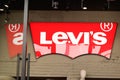 Levi`s logo red and text sign of Jeans levis store of clothing fashion levi strauss