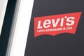 Bordeaux , Aquitaine / France - 01 22 2020 : Levis logo clothing store shop sign Levi`s building street