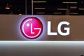 Lg life good store sign logo and brand text appliance manufacturer company