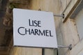 Lise charmel sign and text logo lingerie of store of women underwear