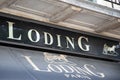 loding brand text facade store signage and logo sign on shop wall facade