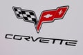 Bordeaux , Aquitaine / France - 10 17 2019 : logo sign shop Chevrolet Corvette store flag dealership car Royalty Free Stock Photo