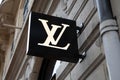 Bordeaux , Aquitaine France - 06 01 2023 : Louis Vuitton logo brand store and sign facade wall text shop on entrance boutique