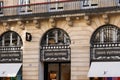 Louis Vuitton logo brand and text sign front facade home shop luxe brand handbag and