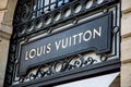 Bordeaux , Aquitaine / France - 11 30 2019 : Louis Vuitton Retail Store logo sign Luxury brand shop handbags luggage Royalty Free Stock Photo