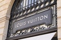 Bordeaux , Aquitaine / France - 09 18 2019 : Louis Vuitton Store sign shop street of Luxury brand handbags and luggage Royalty Free Stock Photo