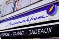 Bordeaux , Aquitaine / France - 03 07 2020 : maison de la presse sign text logo store newsagent shop racks for newspapers and