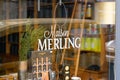 Maison Merling Cafes logo brand and text sign on shop french Traditional coffee roaster