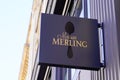 Maison Merling CafÃÂ©s logo brand and text sign on shop Traditional coffee roaster store