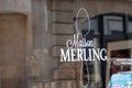 Maison Merling logo brand and text sign front windows entrance shop french Traditional