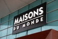 maisons du monde logo sign and text brand on store shop french decoration chain wall