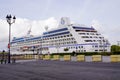 Bordeaux , Aquitaine / France - 10 17 2019 : majuro Nautica sea Cruises Boat travel luxury cruise ship