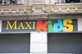 Maxilivres maxikids book library text brand French bookstore sign logo boutique max