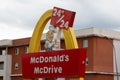 McDonlads drive fast food vintage sixties store front chain of hamburger fast food