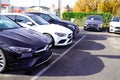 Bordeaux , Aquitaine / France - 12 04 2019 : Mercedes-Benz Automobile Dealership shop car for sale rent Royalty Free Stock Photo