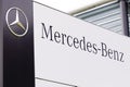 Bordeaux , Aquitaine / France - 09 24 2019 : Mercedes-Benz Automobile Dealership sign shop logo car Royalty Free Stock Photo