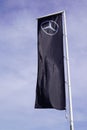 Bordeaux , Aquitaine / France - 10 26 2019 : Mercedes car flag sign shop vehicles logo Mercedes-Benz Automobile Dealership car Royalty Free Stock Photo