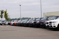 Bordeaux , Aquitaine / France - 10 27 2019 : Mini and bmw car are parked outside Cooper used car for sale dealership