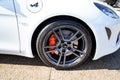 Bordeaux , Aquitaine / France - 10 17 2019 : modern Alpine A110 sports car profile white Renault supercar