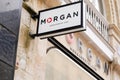 Bordeaux , Aquitaine / France - 05 12 2020 : Morgan shop retail logo girls clothing fashion store brand front sign