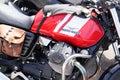 Moto Guzzi logo brand and text sign motorcycle on fuel tank petrol Italian Royalty Free Stock Photo