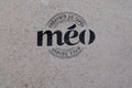 MÃÂ©o coffee shop meo text sign and brand logo cafe french coffee makers