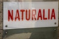 Naturalia brand logo and sign text on entrance facade french distribution chain