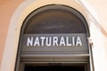 Naturalia brand sign text French distribution chain specialized in products from