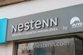 Bordeaux , Aquitaine / France - 01 15 2020 : Nestenn real estate french agency logo sign store office buying selling renting