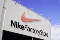 Bordeaux , Aquitaine / France - 06 24 2020 : Nike Factory Store logo sign sporty fashion shop front