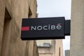 Nocibe logo brand and text sign front facade shop cosmetics perfume personal care Royalty Free Stock Photo