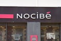 Nocibe logo brand and text sign front wall facade store beauty cosmetics perfume Royalty Free Stock Photo