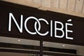 nocibe logo brand and text sign on wall facade storefront fashion business