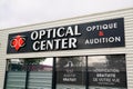 Optical center logo and text sign optic store facade french brand Optician glasses