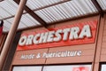 Bordeaux , Aquitaine / France - 10 17 2019 : Orchestra logo sign shop baby items store kids children