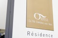 Orpea residence brand text and sign logo of ehpad retirement nurse home entrance