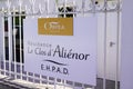 Orpea sign text and brand logo residence ehpad le clos d`alienor retirement home life Royalty Free Stock Photo