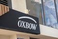 oxbow french store sign text and logo brand on facade entrance of sport clothes shop Royalty Free Stock Photo