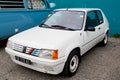 Peugeot 205 rallye old timer retro ancient vintage car french in street